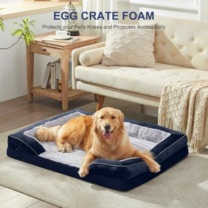 FURTIME Orthopedic Small Dog Bed, Supportive Waterproof Pet Bed