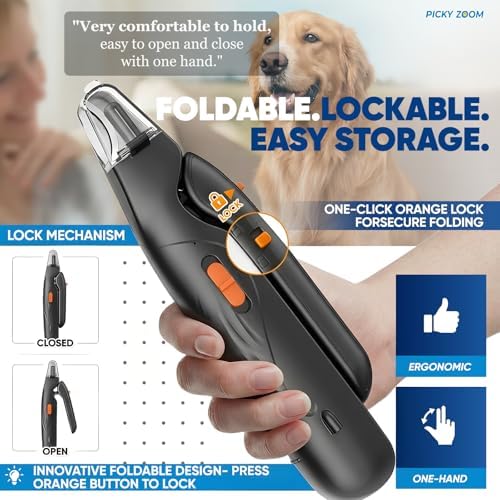 2-in-1 Dog & Cat Nail Clippers and Grinder with LED Light