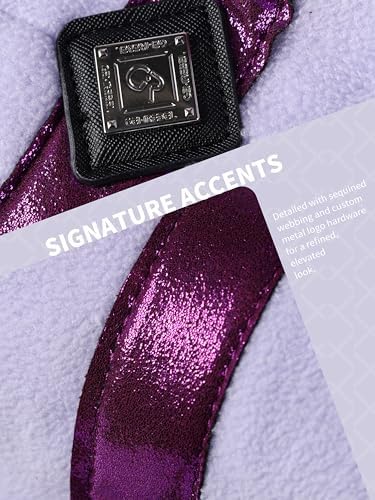 Horse Polo Wraps Upgrade with Bling Leg Wraps for Horses 4-Pack Fleece Leg Wraps Stable Supplies-Lavender M
