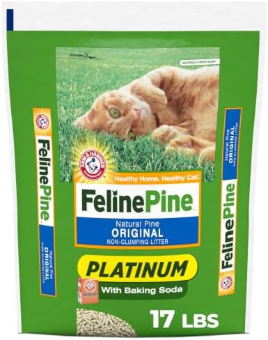 Feline Pine Platinum Non-Clumping Cat Litter 17lb