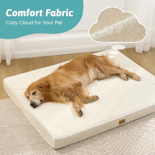 COZY KISS Flat Dog Crate Bed Washable for Medium Small Dogs, M 30x20 inch