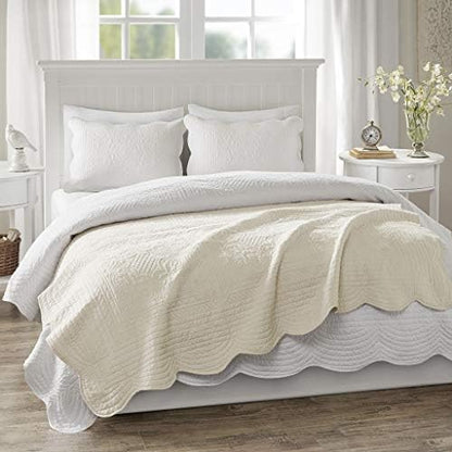 Madison Park Luxe Damask Stitching Throw Blanket, 60"x72"