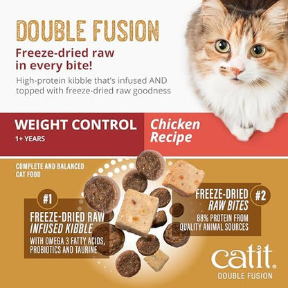 Catit Recipes Double Fusion Weight Control Cat Food,10 lb