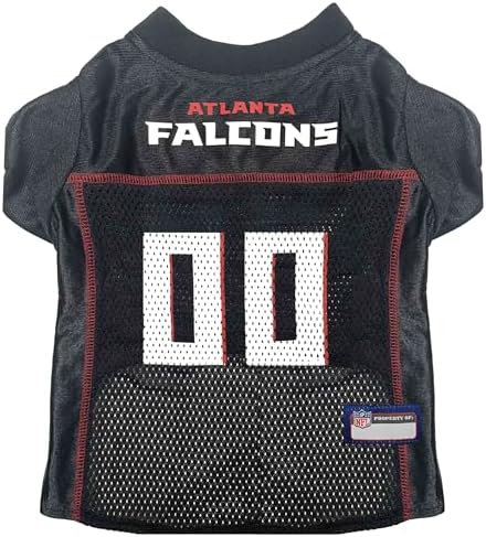 Pets First NFL Atlanta Falcons Dog Jersey, Size X-Small, Football Shirt Costume for Pet, Dog Sports T-Shirt, NFL Team Clothing for Cats, Licensed Pet Apparel Available in 7 Sizes and 32 Teams