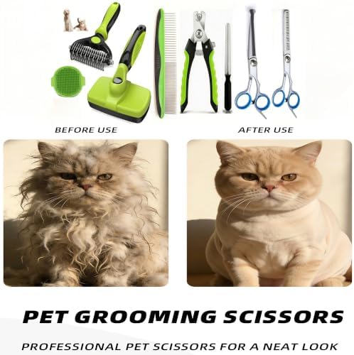 Dog Brush for Shedding,Deshedding Slicker Undercoat Rake Brush for Dog,6PCS