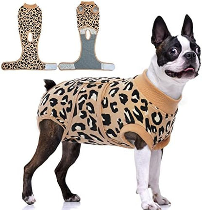 FUAMEY Dog Surgery Recovery Suit, Soft Breathable Neuter Suit for Male Dogs
