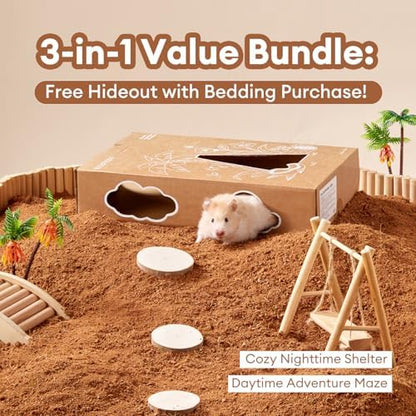 BUCATSTATE 5L Natural Coco Fiber Hamster Bedding
