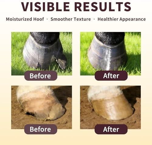 Hoof Oil Spray for Horse – Deep Hydration & Frog Care | Jojoba, Coconut & Tea Tree Formula | Repairs Dry, Cracked, Brittle Hooves & Boosts Natural Shine | 3.38 oz