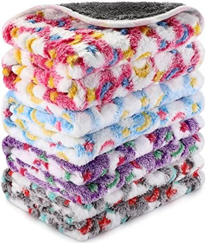 Reginary 4 Pcs Guinea Pig Fleece Cage Liners, Moon Star, 24 x 16 Inch
