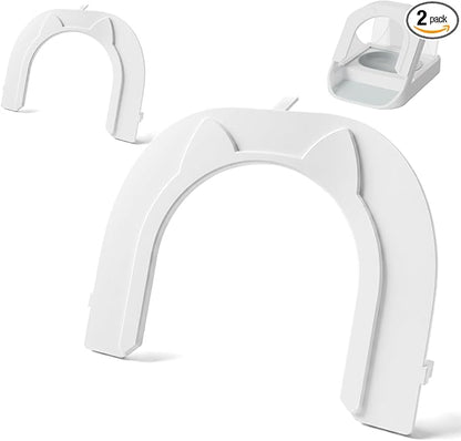 Front Cover for Automatic Microchip Cat Pet Feeder - Prevents Persistent Pet from Getting Food from The Front of The Feeder, 2 Pack