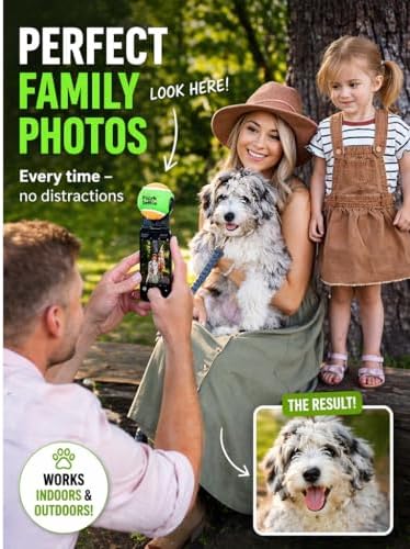 Dog Camera Toy Get Your Dog to Look at the Camera Instantly | Perfect Photos & Videos | Phone Clip with Attention-Grabbing Ball | As Seen on Shark Tank