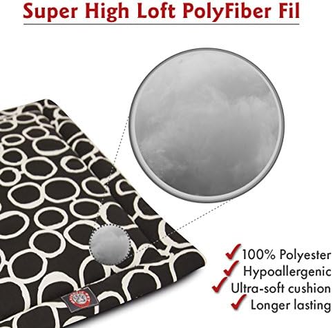 30" Fusion Black Crate Dog Bed Mat By Majestic Pet Products