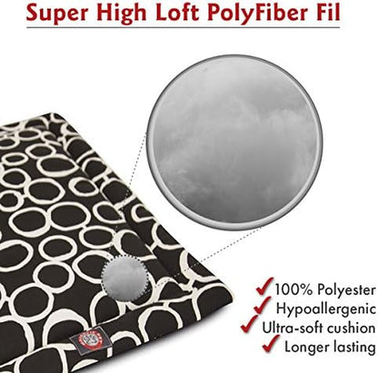 30" Fusion Black Crate Dog Bed Mat By Majestic Pet Products