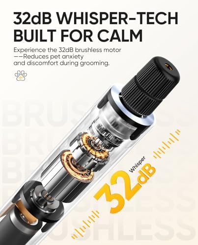 Fanttik F2 Master Pet Quiet Dog Nail Grinder, Safe Pet Nail Trimmer