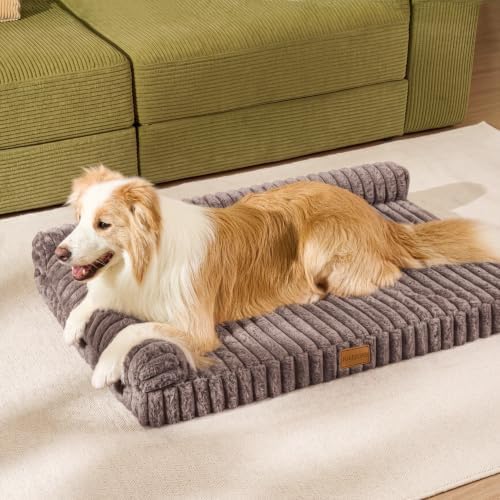 Orthopedic Large Dog Bed Furry Pet Bed, Washable Cover 42''X28''