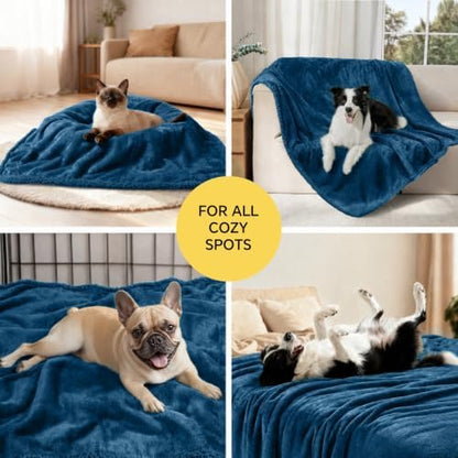 Luciphia Waterproof Blanket for Large Dog, Reversible Sherpa Couch Cover