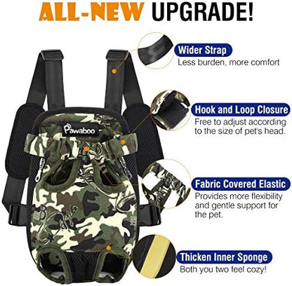 Pawaboo Pet Front Carrier Backpack for Small Medium Dogs