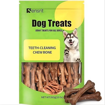 Dog Dental Chews Teeth-Cleaning Bones - 10 Oz (285g) Long Lasting Dental Care Treats for Dogs, Edible Chew Bones for Plaque & Tartar Removal, Healthy Chicken Flavor Dog Treats for All Breeds