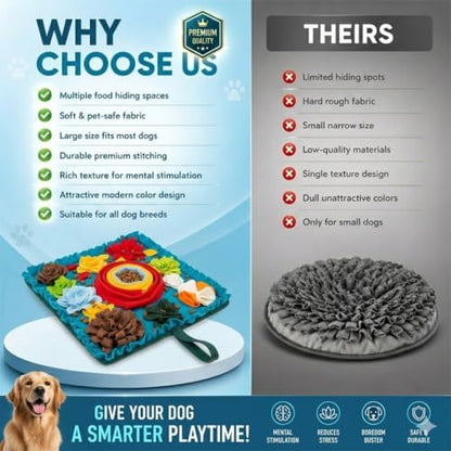 PET ARENA Dog Snuffle Feeding Mat, Adjustable Nose Work Activity Toy