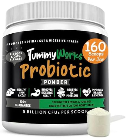 TummyWorks Probiotics for Dogs and Cats, Probiotic Powder for Gut Health