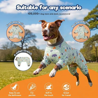 LovinPet Large Dog Clothes for Labrador, Sage Animal Print, Grey, L