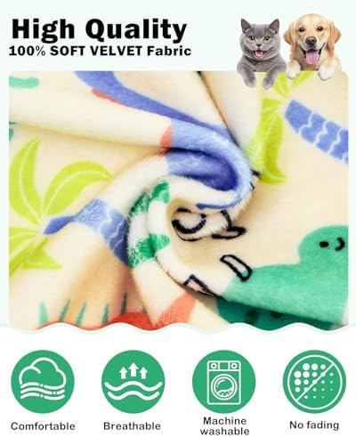 CuteBone Dinosaur Costume Dog Pajamas, Stretchy Spandex Crystal Velvet Sleepwear Coat for Small Dogs, Soft & Warm Pet Outfit Clothes for Cold Weather, Cozy Pullover Design COSP15L