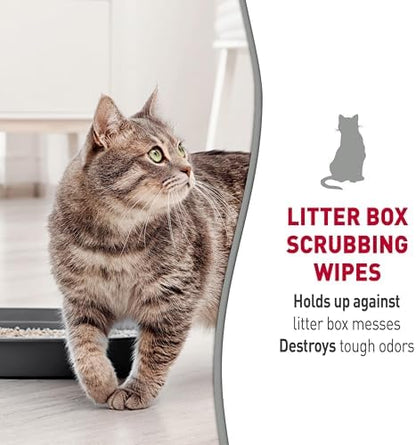 Nature’s Miracle Litter Box Scrubbing Wipes 30Ct (Pack of 2)