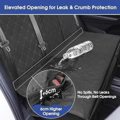 ALLANSING Upgraded 900D Heavy Duty Dog Back Bench Seat Cover for Full‑Size Trucks, Car Seat Protector, Seatbelt & Armrest Compatible, Waterproof & Non‑Slip for Dogs & Kids