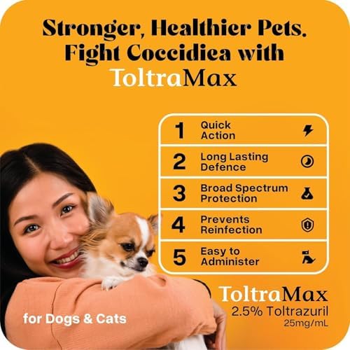 Toltrazuril 2.5% for Horses, Dogs, Cats, 60mL/2 Ounce, for Non-Food Chain Animals