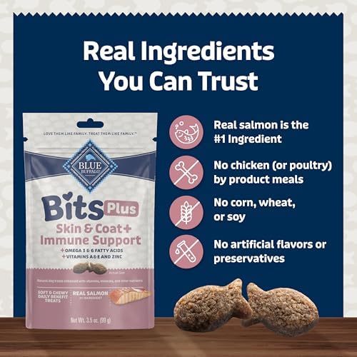 Blue Buffalo Bits Plus Salmon Dog Treats, 3.5 oz