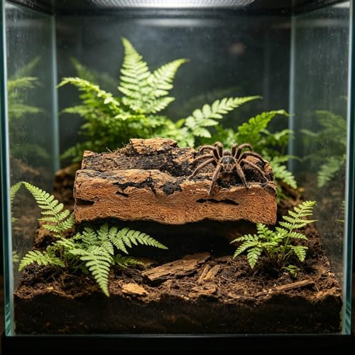 NUOBESTY 8 Pack Cork Bark for Reptile Hides and Terrarium Decorations