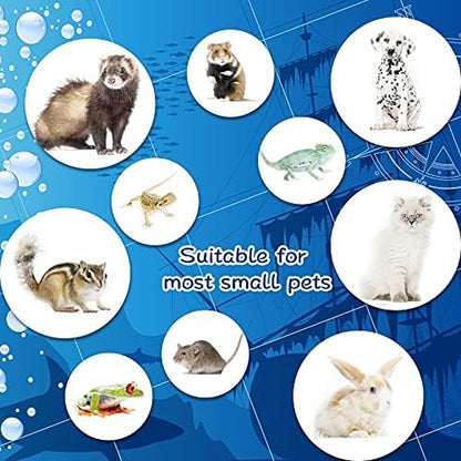 Jetec Shark Guinea Pig Hideout Bed, Small Animal Hamster House, Gray