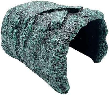 Reptile Rock Hide Cave Large Terrarium Habitat Decor Rock Turtle Hide Tortoise Aquarium Hideout for Lizards Snake Amphibians Fish