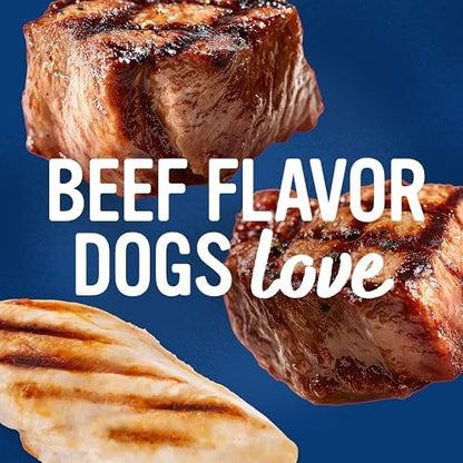 Blue Dog Bakery, Protein Jerky Beef, Medium Dog Treats, 6oz 8pk