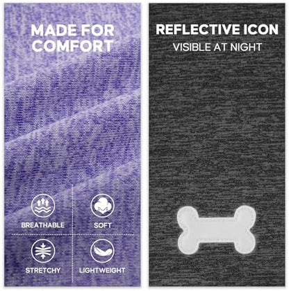 KYEESE 2Pack Dog Shirt for Medium Dogs Sun Protection Tank Top with Sleeves