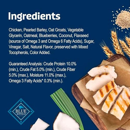 Blue Buffalo Soft & Chewy Health Bars, Baked with Real Chicken & Coconut, Natural Dog Treats Mineral-Enhanced for Flavor, 9 oz. Bag (Pack of 2)