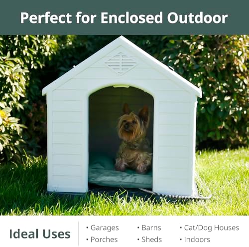Outdoor Cat Heating Pad, 19.7" x 15.7", 40W, Green