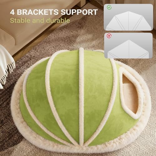 Cat Tent Beds for Indoor Cats, Cat Cave House with Removable Washable Cover