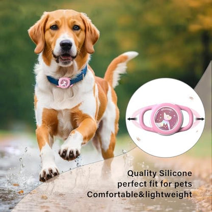 Waterproof AirTag Holder for Dog Collar, Soft Slide-On Dog AirTag Holder