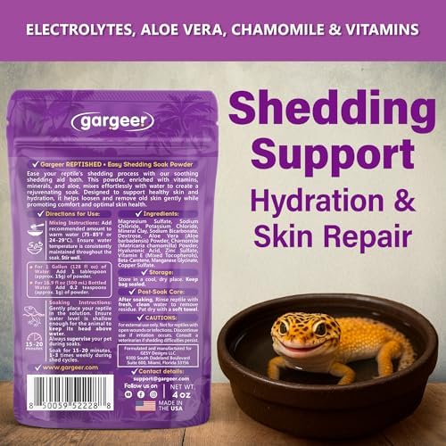 Gargeer 4oz ReptiShed, Reptiles Easy Shedding Support | USA Made