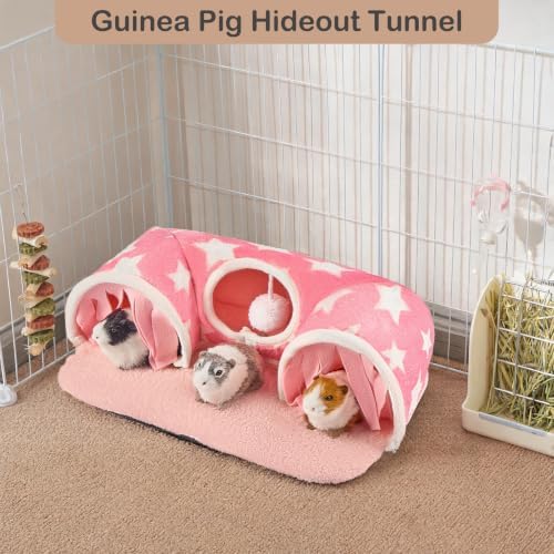 Avont Guinea Pig Tunnel, Small Animal Hideaway Tube Toy