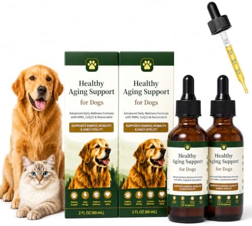 Dog Longevity Supplement with NMN (a Precursor to NAD+), CoQ10, Resveratrol