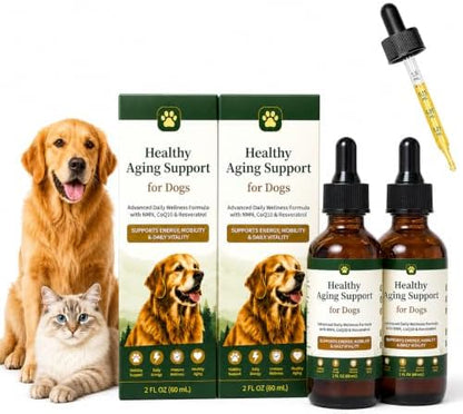 Dog Longevity Supplement with NMN (a Precursor to NAD+), CoQ10, Resveratrol