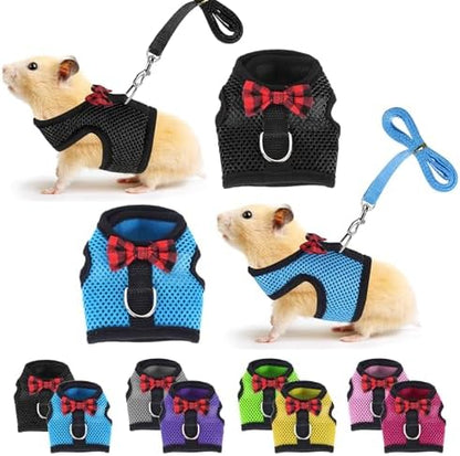 Guinea Pig Harness and Leash Adjustable to Any Size 2 Pack