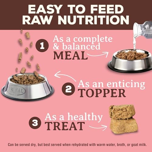 Primal Freeze Dried Raw Cat Food Nuggets, Beef & Salmon, 5.5 oz