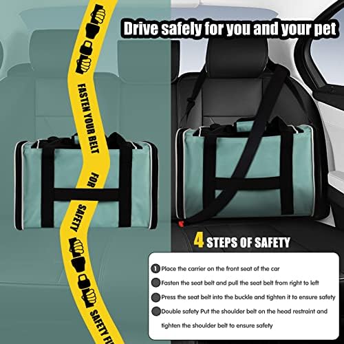 Cat Dog Carriers Soft-Sided Pet Carrier Large Cats for Medium Big Cat Small Dog Puppy up to 16lbs TSA Airline Approved Animal Collapsible Cat Carrier Carriers Travel Carrier Cat Bag (17x11x11)