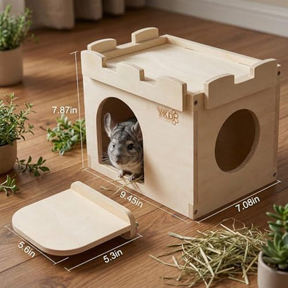 Castle Hanging Chinchilla House, Small Animal Hideout