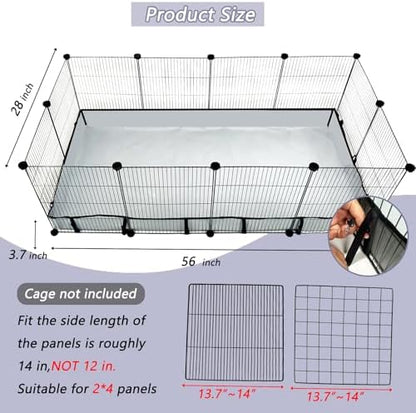 DZWLKJ Guinea Pig Cage Liner, Waterproof and Washable Base, 28"X56", Suitable for Rabbits, Bunny, Chinchillas, Hedgehog, Ferrets and Other Small Animals