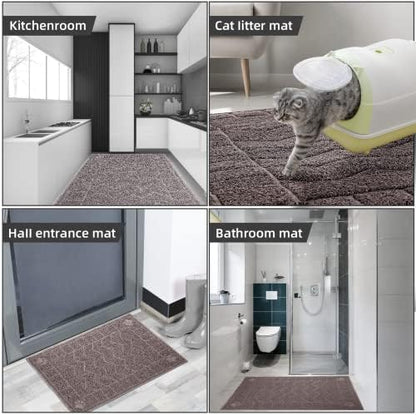 Cat Litter Mat, Litter Trapping Mat Soft on Kitty Paws, 35" x 24" Kitten Litter Box Mat for Cleaner Floors, Waterproof, Easy Clean, Durable Large Size Cat Litter Pad for Kitten.