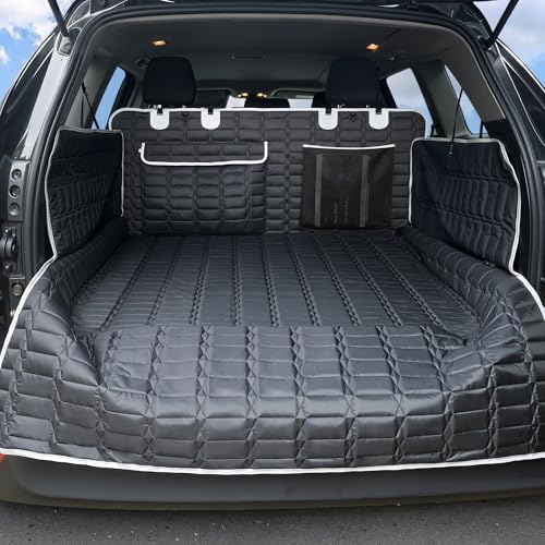 SUV Cargo Liner for Dogs, Waterproof Dog Trunk Cover with Bumper Flap